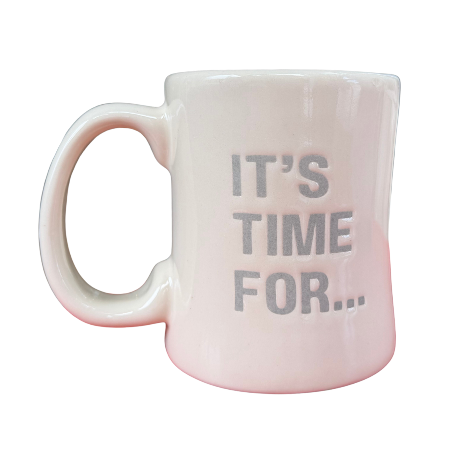 Perkolator Glossy Vintage White Diner Mug
